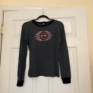Y2K Harley-Davidson Gray Long Sleeve Women’s Amsterdam Tee 2006 Small Medium